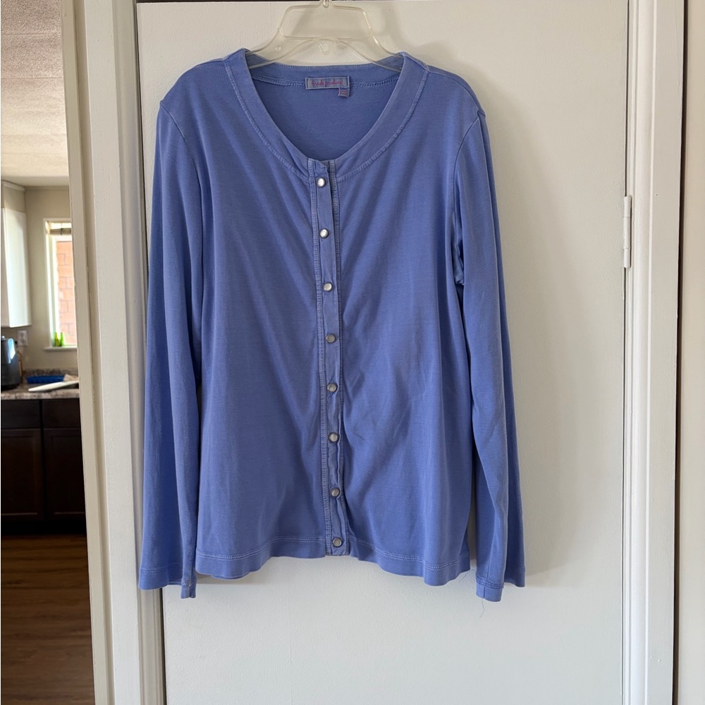 Fresh Produce Periwinkle Snap Cardigan Size Medium (8-10)